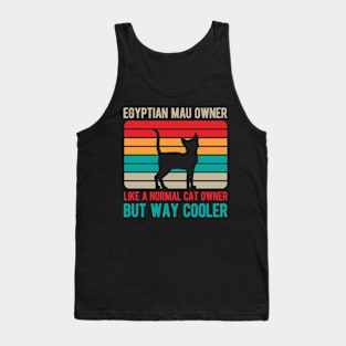 Funny Egyptian Mau Cat Tank Top